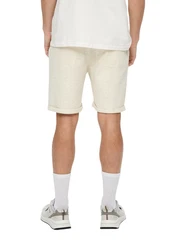 QS Cargoshorts Shorts mit Tunnelzug Weiß/Creme/Khaki