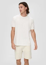 QS Cargoshorts Shorts mit Tunnelzug Weiß/Creme/Khaki