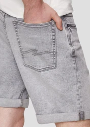 QS Cargoshorts Jeans-Bermuda John Regular Fit Mid Rise Rosa/Weiß/Grau/Creme