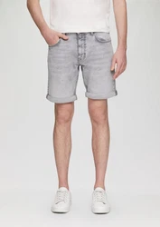 QS Cargoshorts Jeans-Bermuda John Regular Fit Mid Rise Rosa/Weiß/Grau/Creme