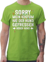 T-Shirt Sorry mein Kostm hat der Hund gefressen Konfetti I Karneval Kostm Fa Karneval & Fasching
