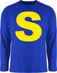 Shirtracer Rundhalsshirt Kostüm Buchstabe S Streifenhörnchen Chipmunk Simon Blau/Dunkelblau/Rot/Gelb/Hellblau