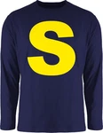 Shirtracer Rundhalsshirt Kostüm Buchstabe S Streifenhörnchen Chipmunk Simon Dunkelblau