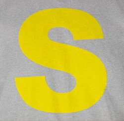 Shirtracer Rundhalsshirt Kostüm Buchstabe S Streifenhörnchen Chipmunk Simon Gelb/Silber/Rot