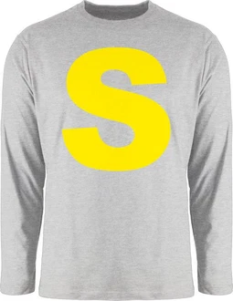 Shirtracer Rundhalsshirt Kostüm Buchstabe S Streifenhörnchen Chipmunk Simon Gelb/Silber/Rot
