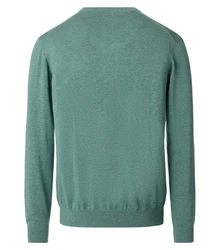CASAMODA V-Ausschnitt Pullover Grün/Türkis/Hellblau