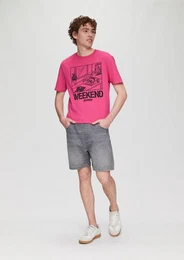 Cargoshorts Kurze Jeans-Jogger / Regular Fit / Mid Rise / Baumwollstretch Waschung