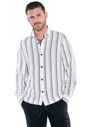 Langarmhemd Overshirt gestreift