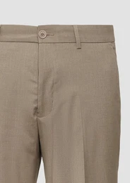 Stoffhose s.O PURE: Feine Anzughose aus melierter Stretch-Ware