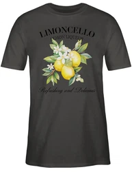 Shirtracer T-Shirt Limoncello Refreshing and Delicious I Limoncello Geschenk Limoncello L Party & Alkohol Gelb