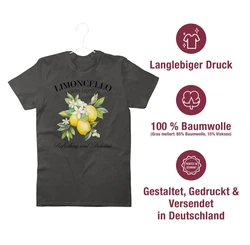 Shirtracer T-Shirt Limoncello Refreshing and Delicious I Limoncello Geschenk Limoncello L Party & Alkohol Gelb