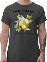 T-Shirt Limoncello Refreshing and Delicious I Limoncello Geschenk Limoncello L Party & Alkohol Herren