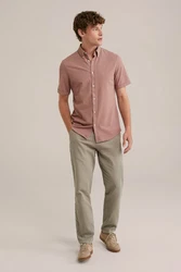 WE Fashion Businesshemd Lila/Rot