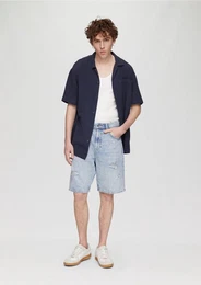Cargoshorts Jeans-Shorts / Loose Fit / Mid Rise Waschung