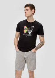 Cargoshorts Bermuda Jeans John / Regular Fit / Mid Rise / Straight Leg Waschung