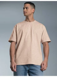 Trigema T-Shirt TRIGEMA T-Shirt DELUXE Beige/Khaki/Braun