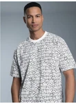 Trigema T-Shirt mit freundlichem Smiley-Muster Weiß/Schwarz/Grau/Hellblau/Orange