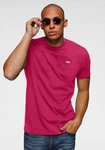 Vans T-Shirt MN Left Chest Logo Tee Rosa/Rot/Dunkelrot
