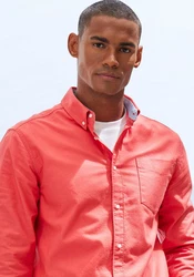 H.I.S Langarmhemd regular-fit Button-down-Kragen 