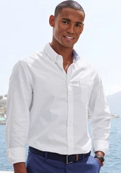 H.I.S Langarmhemd regular-fit Button-down-Kragen 