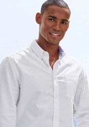 H.I.S Langarmhemd regular-fit Button-down-Kragen 