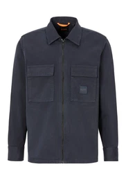 Hemdjacke Lovel-zip mit gestickten Markenlogo