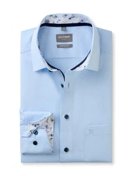 OLYMP Businesshemd Luxor comfort fit Hellblau/Blau