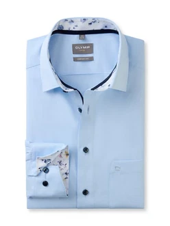 OLYMP Businesshemd Luxor comfort fit Hellblau/Blau