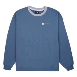 Sweater BOX STAR RINGER CREW - LAKESIDE BLUE (1-tlg)