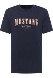 MUSTANG Kurzarmshirt Style Austin Dunkelblau