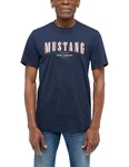 MUSTANG Kurzarmshirt Style Austin Dunkelblau