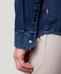 Pioneer Authentic Jeans Jeanshemd mit Brusttaschen blau