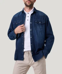 Pioneer Authentic Jeans Jeanshemd mit Brusttaschen blau