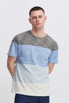 Blend Rundhalsshirt BHJACOB Grau/Mischfarben/Hellblau/Blau
