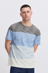 Blend Rundhalsshirt BHJACOB Grau/Mischfarben/Hellblau/Blau