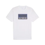 PUMA T-Shirt Graphics Moto Sport Herren Weiß/Creme