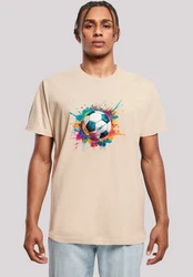 F4NT4STIC T-Shirt Grafik Beige/Khaki/Mischfarben/Braun