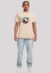 F4NT4STIC T-Shirt Grafik Beige/Khaki/Mischfarben/Braun
