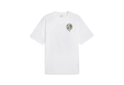 PUMA T-Shirt GRAPHICS Super PUMA Relaxed T-Shirt Weiß/Grün/Rosa