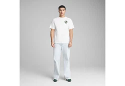 PUMA T-Shirt GRAPHICS Super PUMA Relaxed T-Shirt Weiß/Grün/Rosa