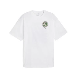 PUMA T-Shirt GRAPHICS Super PUMA Relaxed T-Shirt Weiß/Grün/Rosa