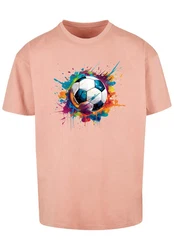F4NT4STIC T-Shirt Fuball Grafik Rosa/Orange