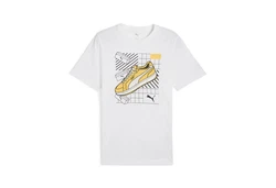 PUMA T-Shirt Graphics Sneaker Herren Gelb/Weiß/Grau