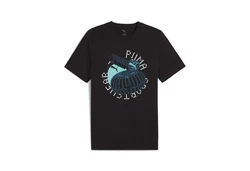 PUMA Graphics Execution T-Shirt Herren Schwarz/Grau/Lila/Blau