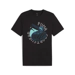 PUMA Graphics Execution T-Shirt Herren Schwarz/Grau/Lila/Blau