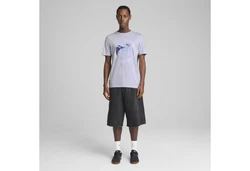PUMA Graphics Execution T-Shirt Herren Hellblau/Grau/Blau