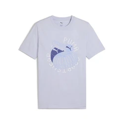 PUMA Graphics Execution T-Shirt Herren Hellblau/Grau/Blau