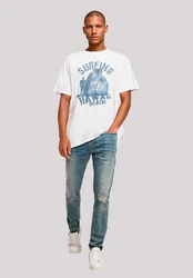 F4NT4STIC T-Shirt Hawaii Surf Beach Summer Hellblau/Beige