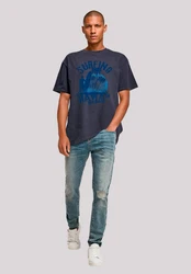 F4NT4STIC T-Shirt Hawaii Surf Beach Summer Blau/Dunkelblau/Braun/Gelb