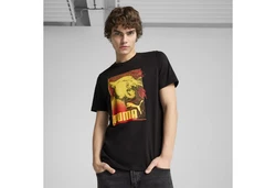 PUMA T-Shirt Graphics Photoprint Grün/Grau/Schwarz/Lila/Braun